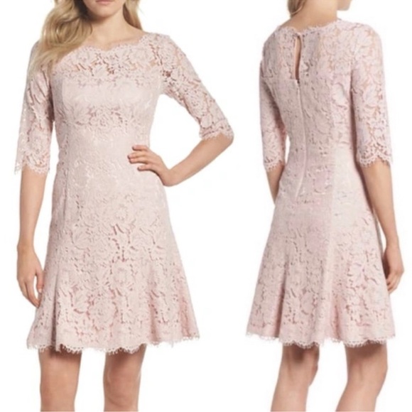 Eliza J Dresses & Skirts - Eliza J Lace Long Sleeve Dress in Cream